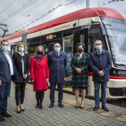 Zdjęcia z uroczystości nadania tramwajowi gdańskiemu imienia prof. Anny Jadwigi Podhajskiej