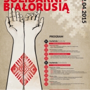 Plakat Solidarni z Białorusią