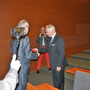prof. Rolf Granow z Lübeck University of Applied Sciences z JM Rektorem