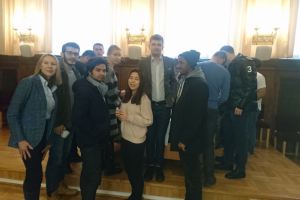 Spotkanie studentów International Business z prezydentem Sopotu  